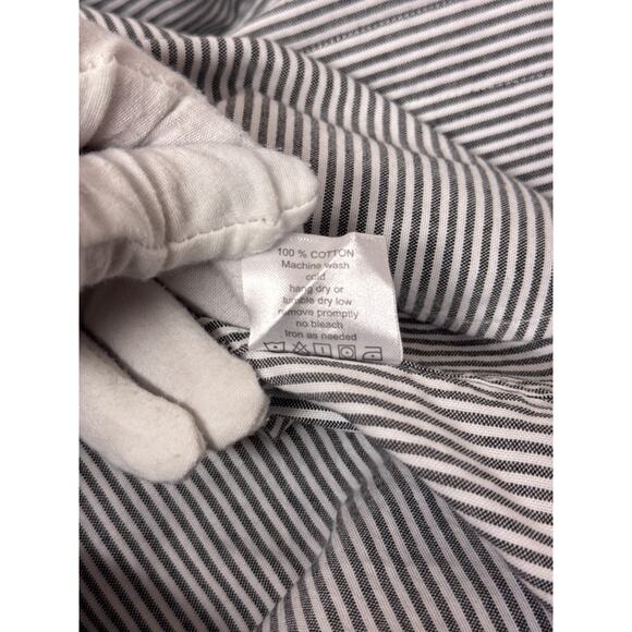 Teddy Stratford Shirt 5 / XXL Mens Cotton Oxford Striped Long Sleeve - Picture 8 of 8